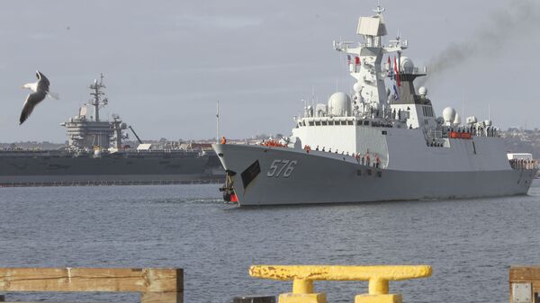 سفن تابعة لقوات البحرية الصينية تصل ميناء سان دييغة بكاليفورنيا، الولايات المتحدة 6 ديسمبر/ كانون الأول 2016 - سبوتنيك عربي