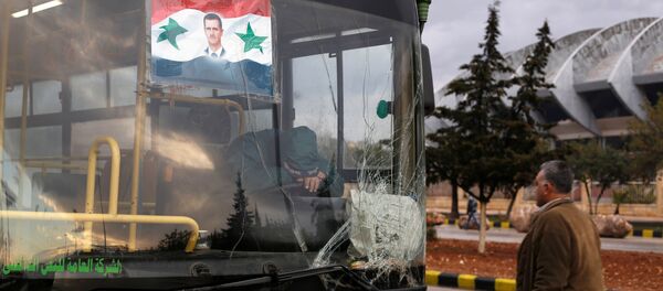 حافلات نقل المدنيين في حلب - سبوتنيك عربي