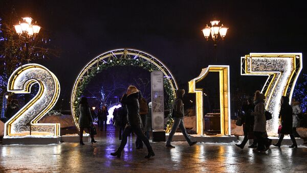 افتتاح مهرجان رحلة إلى عيد الميلاد في ساحة مانيجنايا بموسكو. - سبوتنيك عربي