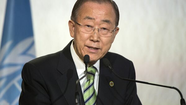 Генеральный секретарь ООН Пан Ги Мун - سبوتنيك عربي