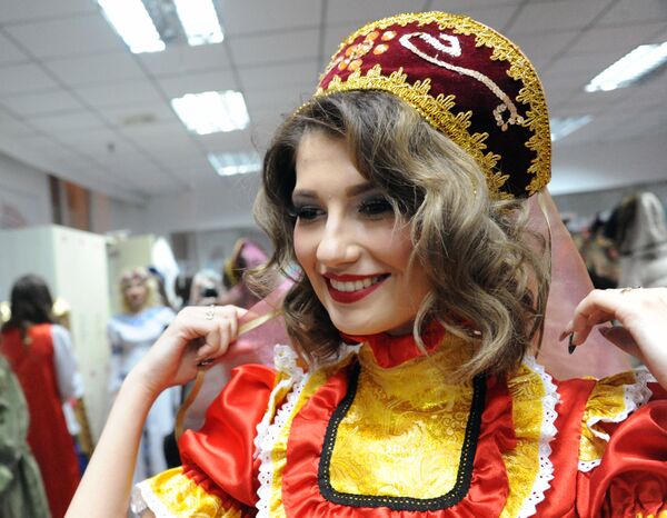 مشاركة في مسابقة ملكة الثلج في الصين - سبوتنيك عربي