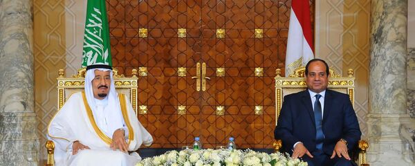 الرئيس المصري عبدالفتاح السيسي والملك السعودي سلمان بن عبدالعزيز - سبوتنيك عربي