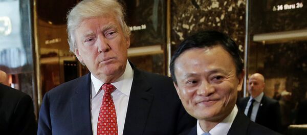 U.S. President-elect Donald Trump and Alibaba Executive Chairman Jack Ma - سبوتنيك عربي