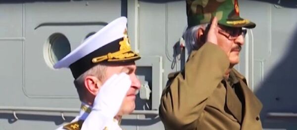 زيارة حفترة لحاملة الطائرات الروسية - سبوتنيك عربي