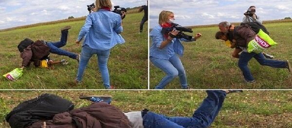 المصورة المجرية التي ركلت لاجئيين سوريين - سبوتنيك عربي