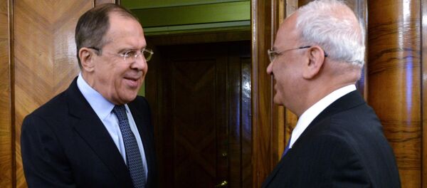 لقاء لافروف وعريقات - سبوتنيك عربي