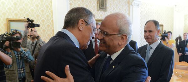 لقاء لافروف وعريقات - سبوتنيك عربي