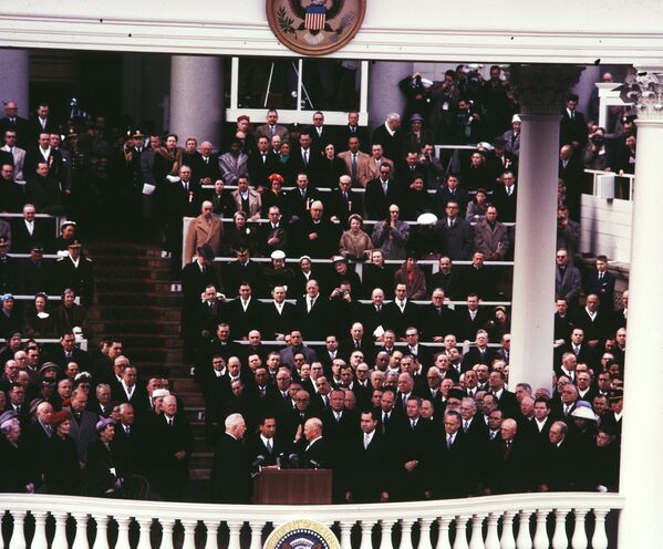 مراسم تنصيب الرئيس الأمريكي دوايت أيزنهاور (الرابع والثلاثون)، واشنطن يناير/ كانون الأول 1957 - سبوتنيك عربي