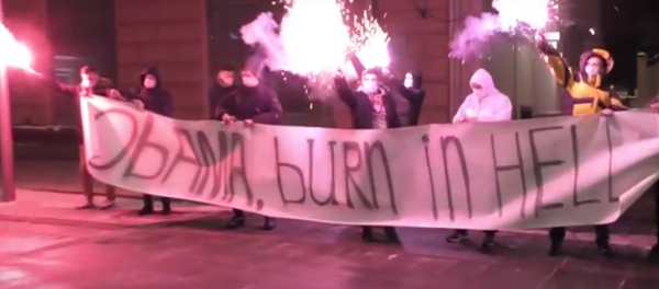 مظاهرة ضد أوباما - سبوتنيك عربي