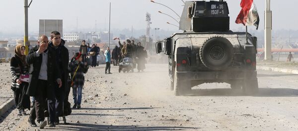 القوات العراقية تحرر شرق الموصل، العراق 18 يناير/ كانون الثاني 2017 - سبوتنيك عربي