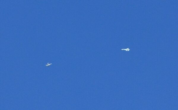 معركة جوية بين سو-27 وإف-16 - سبوتنيك عربي