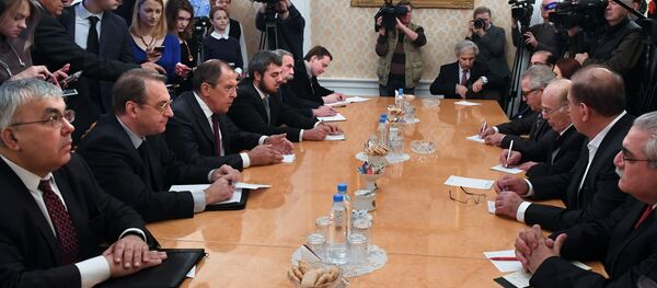 اجتماع سيرغي لافروف مع وفد المعارضة السورية - سبوتنيك عربي