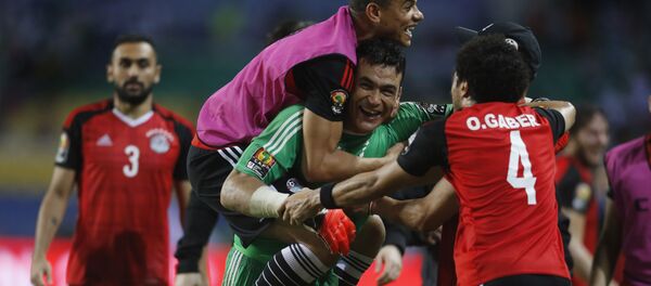 احتفالات منتخب مصر بالفوز على بوركينافاسو - سبوتنيك عربي