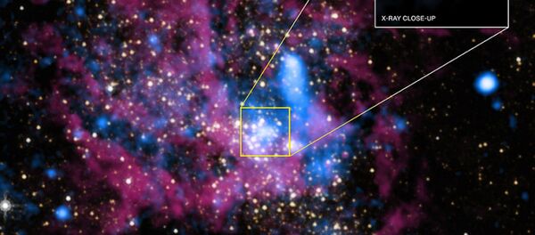 ثقب أسود يحمل اسم Sagittarius A* في وسط المجرة Milky Way galaxy. (مجرة درب التبانة) ثقب أسود يحمل اسم Sagittarius A* في وسط المجرة Milky Way galaxy. (مجرة درب التبانة) - سبوتنيك عربي