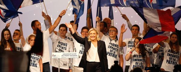 مرشحة الرئاسة الفرنسية مارين لوبان - سبوتنيك عربي