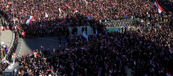 تظاهرات العاصمة العراقية بغداد 11-2 -2017 تظاهرات العاصمة العراقية بغداد 11-2 -2017 - سبوتنيك عربي