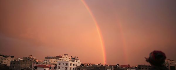 قوس قزح، قطاع غزة، فلسطين 15 فبراير/ شباط 2017 قوس قزح، قطاع غزة، فلسطين 15 فبراير/ شباط 2017 - سبوتنيك عربي