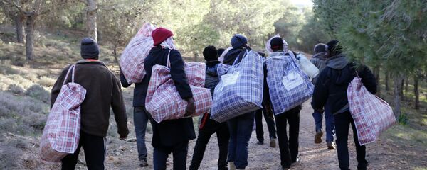 مهاجرون أفارقة على الحدود المغربية الإسبانية - سبوتنيك عربي