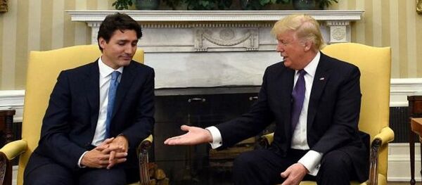 الرئيس الكندي وترامب - سبوتنيك عربي