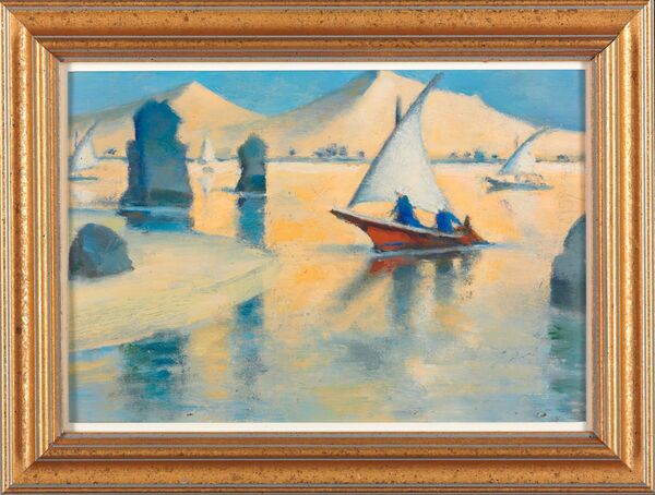 لوحة للفنان المصري محمود سعيد لوحة للفنان المصري محمود سعيد - سبوتنيك عربي