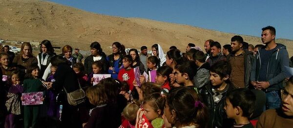 احتجاج في شمال العراق لتحرير السبايا والأطفال من داعش - سبوتنيك عربي