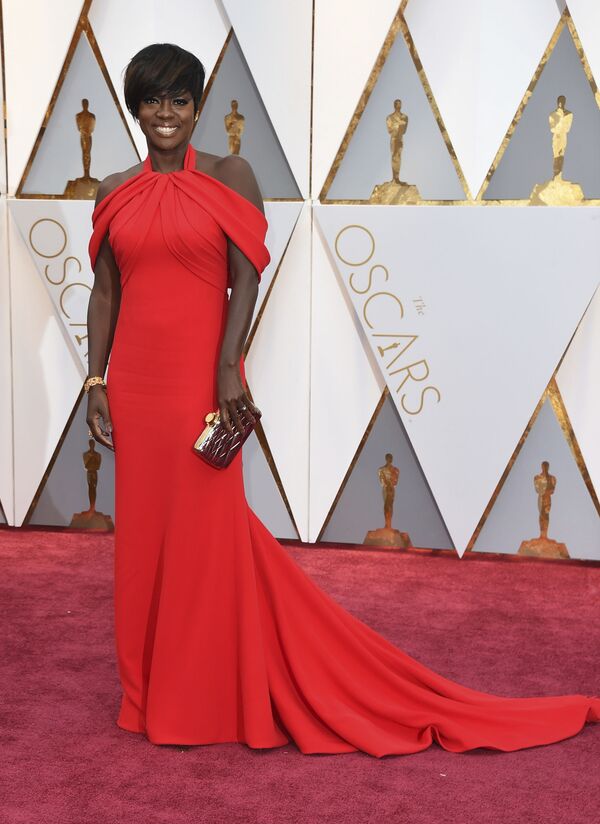 الحفل الـ 89 لتوزيع جوائز الأوسكار في لوس أنجلوس 26 فبراير/ شباط 2017 - الممثلة فيولا دافيس - سبوتنيك عربي