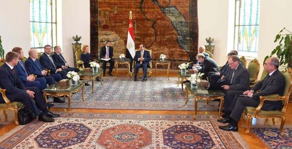 لقاء السيسي وفالينتينا ماتفيينكو - سبوتنيك عربي