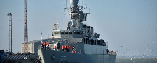 سفن البحرية الإيرانية تصل إلى ميناء محج قلعة التابع لأسطول بحر قزوين - سبوتنيك عربي