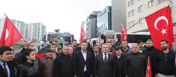 مظاهرة في تركيا ضد الحكومة الهولندية - سبوتنيك عربي