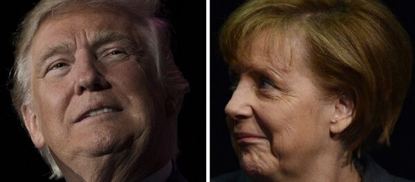 ميركل وترامب - سبوتنيك عربي