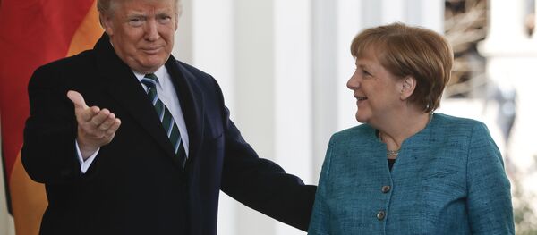 لقاء ترامب وميركل - سبوتنيك عربي