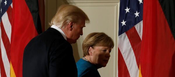 ميركل وترامب - سبوتنيك عربي