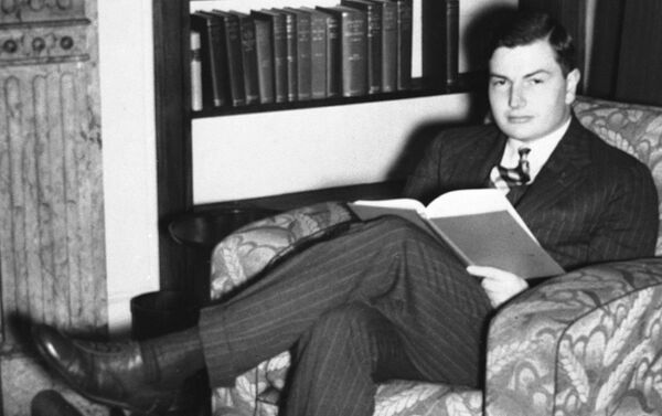 الملياردير الأمريكي دافيد روكفيلير خلال دراسته، عام 1937 - سبوتنيك عربي