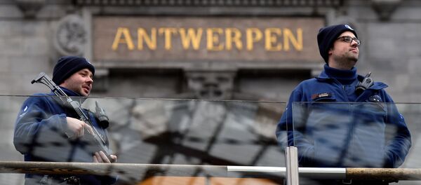 قوات الشرطة البلجيكية في أونتويرب، بلجيكا3 3 مارس/ آذار 2017 - سبوتنيك عربي