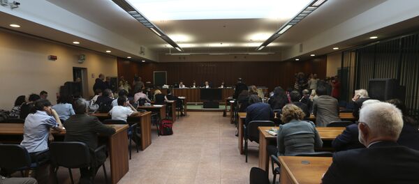 A view of the courtroom at the opening of a corruption trial against Finmeccanica, at the Busto Arsizio court, northern Italy, Wednesday, June 19, 2013. (File) - سبوتنيك عربي