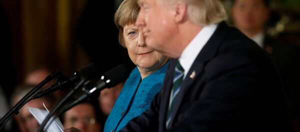 ميركل وترامب - سبوتنيك عربي