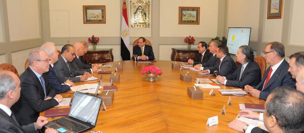 السيسي ورؤساء شركات البترول - سبوتنيك عربي