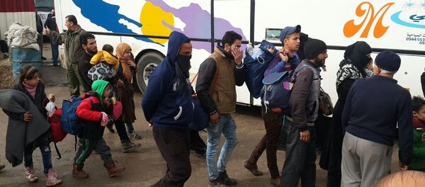 خروج المسلحين من حمص باتجاه جرابلس - سبوتنيك عربي