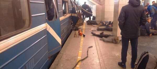 انفجار بمحطة سينايا بمدينة سانت بطرسبورغ - سبوتنيك عربي