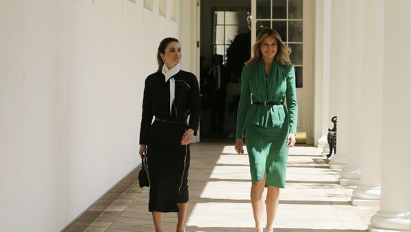ميلانيا ترامب والملكة رانيا - سبوتنيك عربي