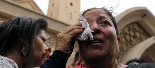 تفجير كنيسة مار جرجس في مدينة طنطا بمحافظة الغربية في مصر - سبوتنيك عربي