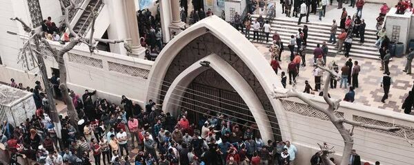 تفجير كنيسة مار جرجس بمدينة طنطا في محافظة الغربية في مصر - سبوتنيك عربي