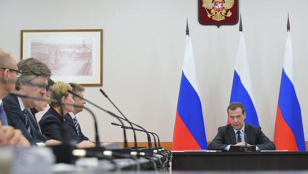 رئيس الوزراء الروسي دميتري مدفيديف في مورمانسك - سبوتنيك عربي