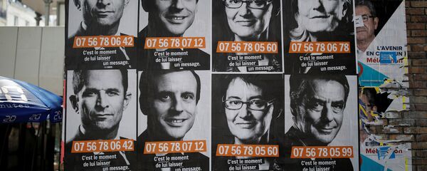 ملصقات دعائية للمرشحين في الانتخابات الفرنسية - سبوتنيك عربي