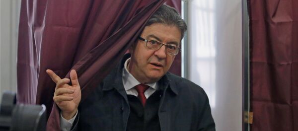 مرشح جبهة اليسار جان لوك ميلانشون في الانتخابات الفرنسية - سبوتنيك عربي