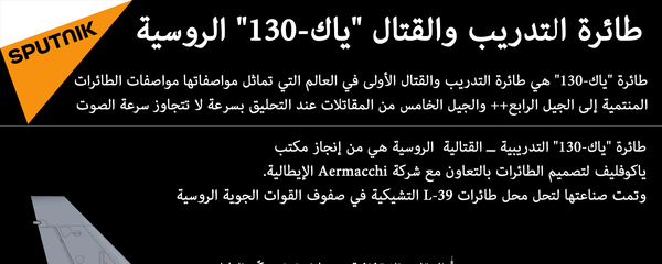 طائرة التدريب والقتال ياك-130 - سبوتنيك عربي