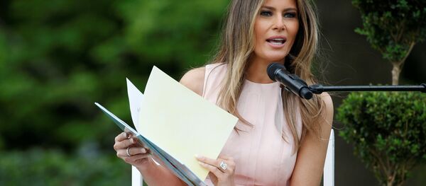 السيدة الأمريكية الأولى ميلانيا ترامب في واشنطن - سبوتنيك عربي