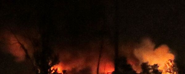 انفجارات ضخمة في محيط مطار دمشق الدولي (صورة أرشيفية) - سبوتنيك عربي