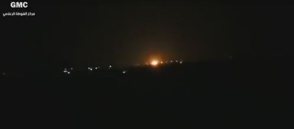 الحريق بالقربة من مطار دمشق - سبوتنيك عربي