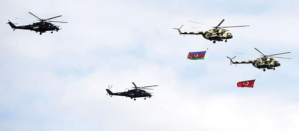 تدريبات عسكرية تركية أذربيجانية - سبوتنيك عربي